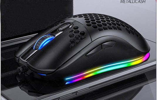 XTRIKE ME GM209W RGB Gaming Mouse – 8000 DPI Ultra-Light Honeycomb Mouse