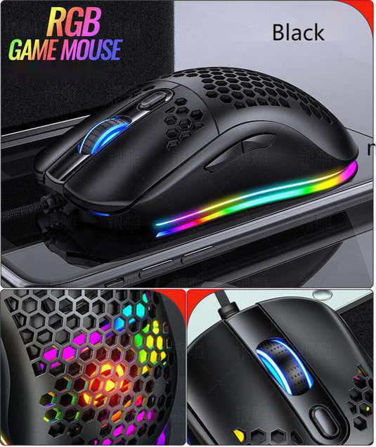 XTRIKE ME GM209W RGB Gaming Mouse – 8000 DPI Ultra-Light Honeycomb Mouse