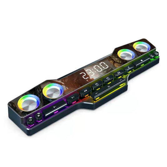 Soundbar With Clock Audiophile High-end-lautsprecher Professionagaming Mirror Speaker RGB for Pcsound Box 3d Gaming Speaker
